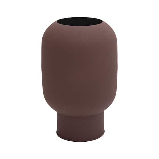 Hello Honey® 11.25" Plum Textured Decorative Flower Vase